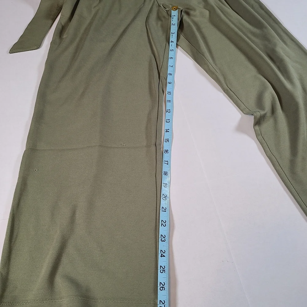 The Drop Elegant Caralynmirand Sleeveless Belted M Olive Green  Jumpsuit NWT - Picture 13 of 13